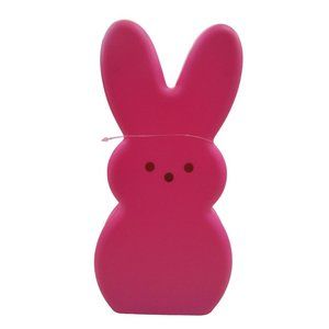 Peeps Bunny Blowmold LED Flickering Candle Light 10" Batteries Not Included NWT